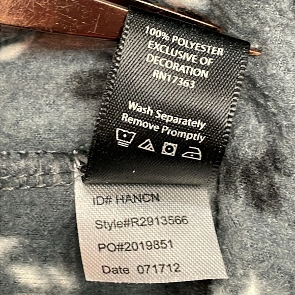 Kensie One Piece Microfleece Hooded Onesie Lounge Pajamas M - Picture 15 of 16